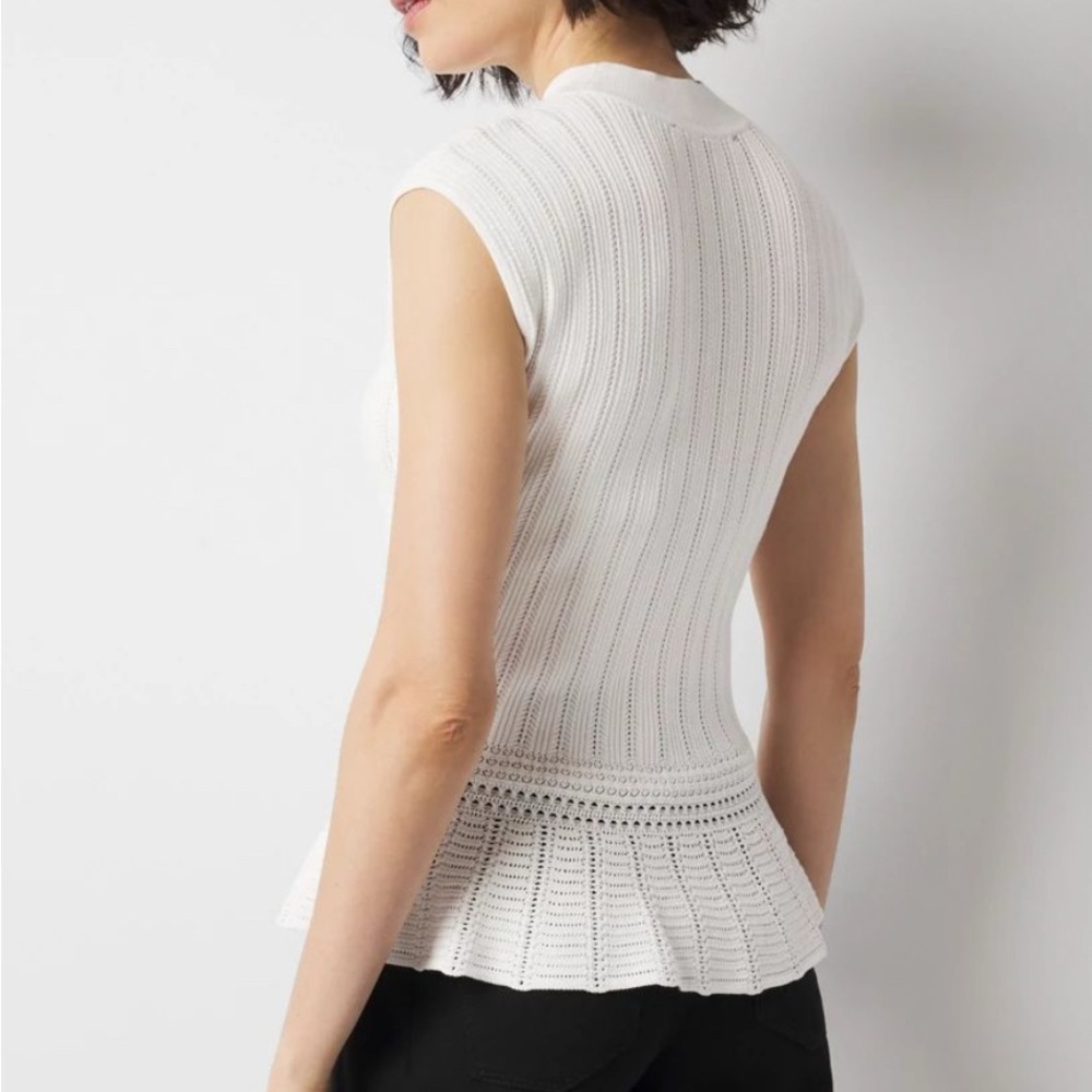 WHBM | Mock Neck Peplum Sweater (XS) - Picture 2 of 3